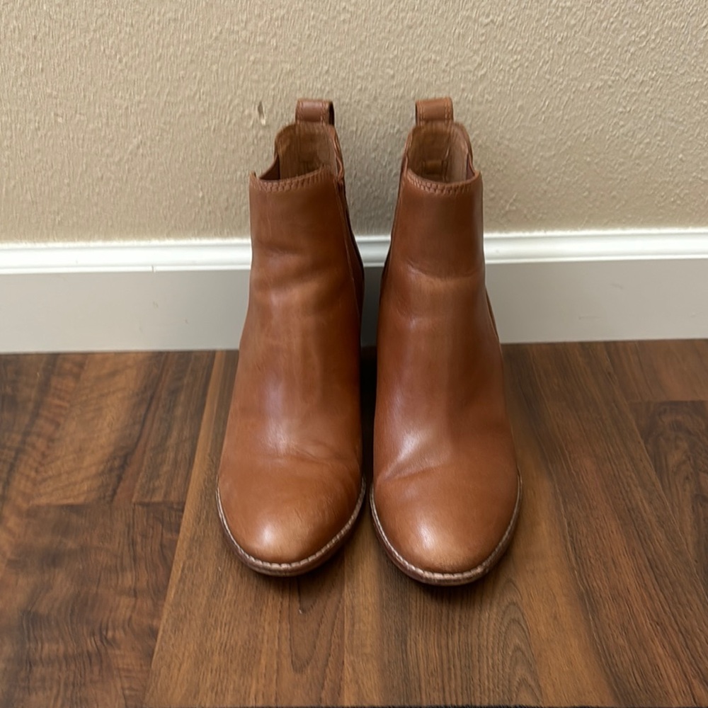 Classic Tan Leather Ankle Boots